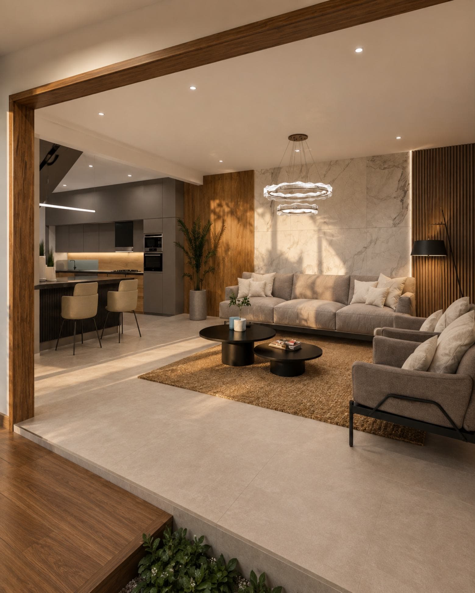 Trident interior material study